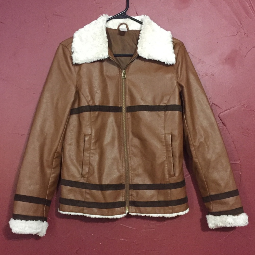 Brown Pleather Jacket